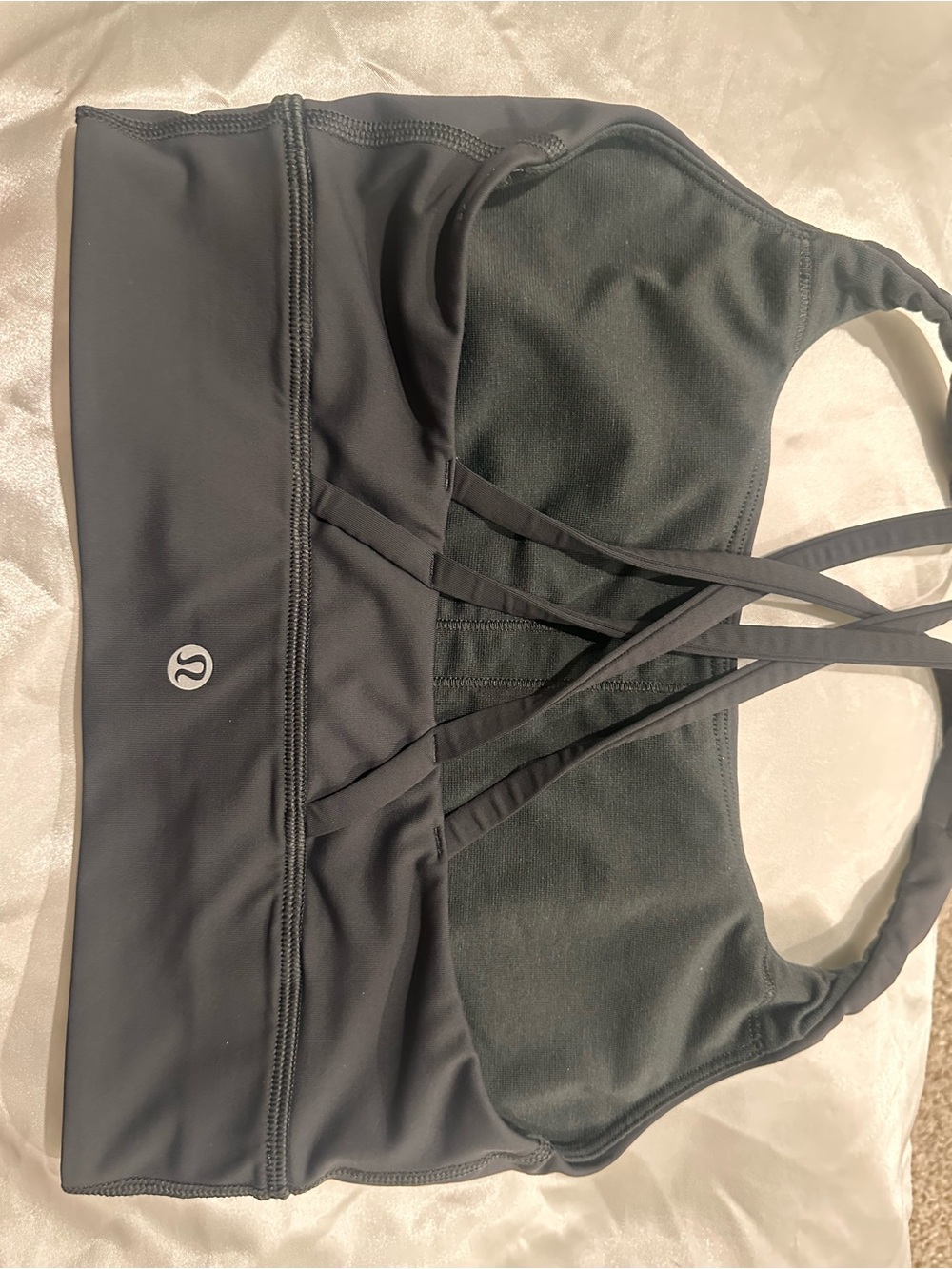 Lululemon Energy Bra Size 6 Graphite Grey - Picture 2 of 8